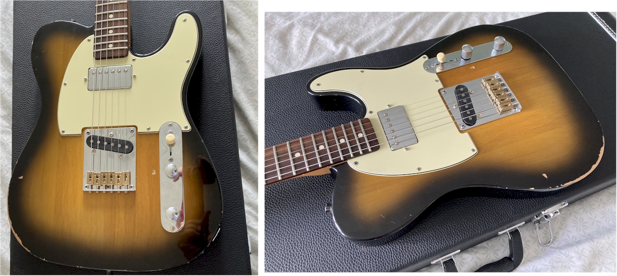 Tobacco burst relic with Fender Telecaster Mexico/Japan +